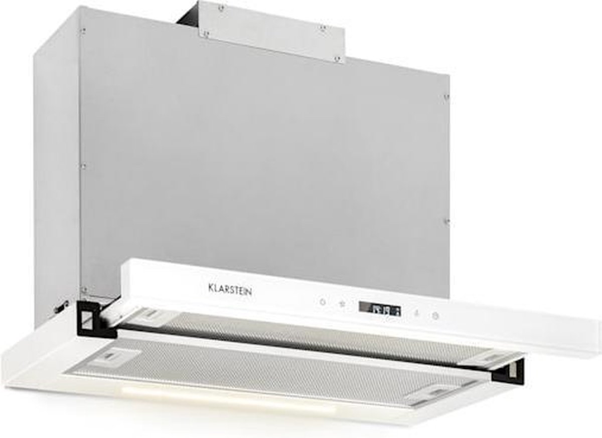 Klarstein Mariana Neo 60 vlakscherm afzuigkap 60cm - 640 m3/h - LCD-display - Touch-paneel - Energie-efficiëntieklasse A