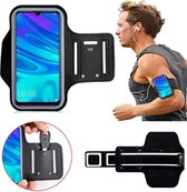 Sport / Hardloop armband – Voor iPhone 11 – Samsung Galaxy A51 / A71 / A80 / Note 10 Lite / S20 / S10 Lite - Verstelbaar – Draaibaar - Makkelijk met Oordopjes / Koptelefoon - Joggen , Fietsen