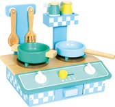 Houten speelkeukentje voor kinderen -"Oliver" - 6 accessoires - Houten speelgoed vanaf 3 jaar