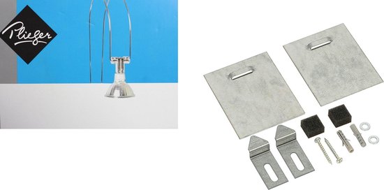 Plieger Spiegel Spot – 12V incl Trafo, Lampje en Spiegelbevestiging tot 6kg – Zilverkleur