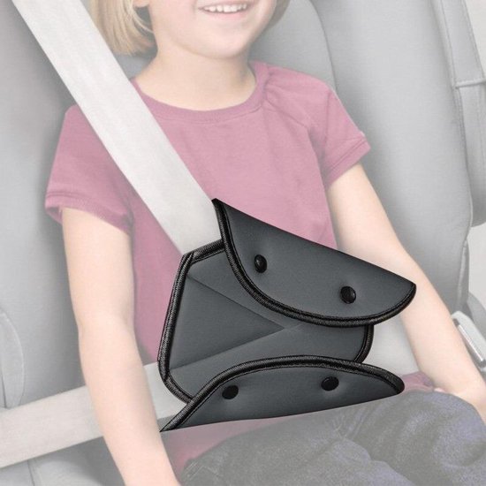 Auto gordel beschermer - Gordelhoes - Autogordel bescherming - Gordelbeschermer - Nekbeschermer kind - Gordelbeschermhoes - Rood van Aumondo — afbeelding 2