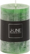 J-Line Cilinderkaars Lichtgroen  S18H Set van 24 stuks