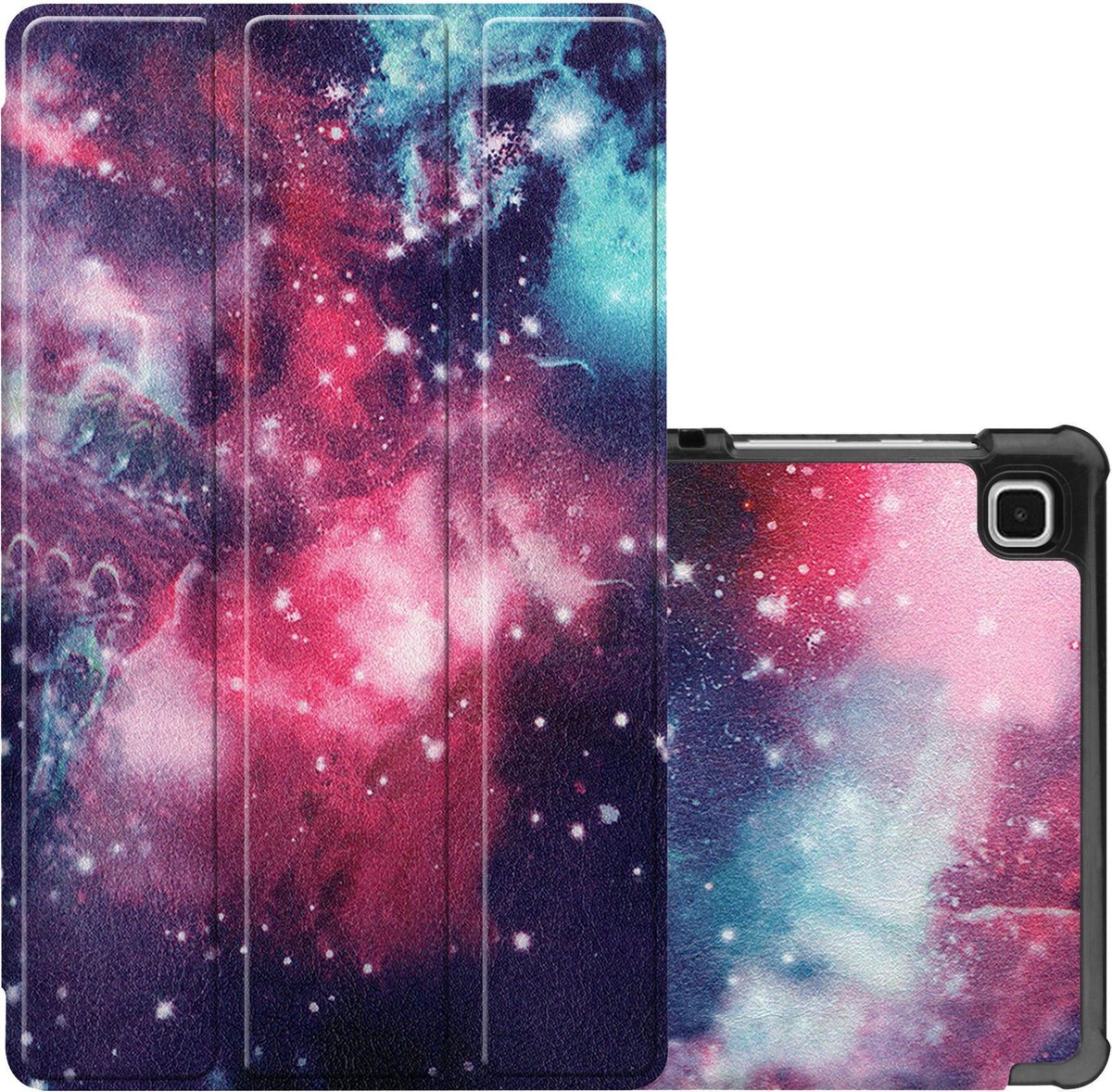 Hoes - Geschikt voor Samsung Galaxy Tab A7 Lite - Dun & Stevig - Trifold Bookcase - Hard Cover - Hardcover Book Case - Tablet Hoesje - Galaxy
