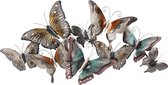 Wanddecoratie "Butterflies two", NIEUW! ,metalen muur kunstwerk, Schilderij metaal, Modern Art