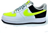 Nike Air Force One - Zwart/Wit/Neon Geel  - Maat 45.5