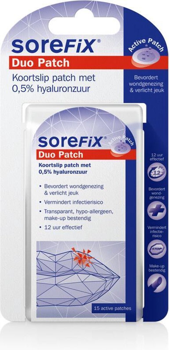 Goedkoopste 12x Sorefix Duo Koortslip Patch 15 stuks