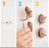 Clip Brillie - Argent V | Pince à lunettes magnétique Pince à lunettes |  Pendentif... | bol.com