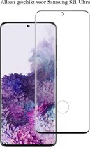 Samsung S21 Ultra Screenprotector - Beschermglas Samsung galaxy S21 Ultra Screen Protector Glas - Full cover - 1 stuk