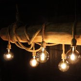 Hanglamp - InteriZO! - Boomstam - Tafellamp - 5 x Bulbs