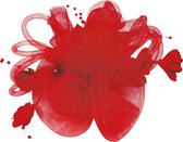 Jessidress® Haarclips Feestelijke Haarbloem met parels Dames Bruids Haar accessoires - Rood