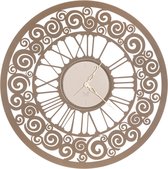 MODERN ITALIAN DESIGN A&M Collectie – Handgemaakt – Metaal – Ø 70 cm - Spiralen Design Wandklok Italiaans
