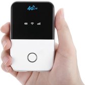 CFO Goods - Mifi Router 4G (werkt met Simkaart) - Mobiele Draadloze WIFI Router Voor Onderweg - In de Auto- Wifi Hotspot - tot 10 apparaten aanlsuiten - Travel Router - Oplaadbare Ingebouwde 