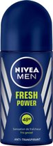 Nivea Deo Roll-on Men - Fresh Power - 50ml