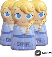 Frozen II Elsa Shampoo & Douchegel - Voordeelverpakking 3 Stuks
