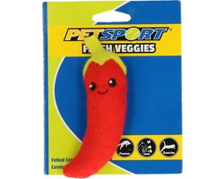 Fresh Veggies Spaanse peper Speelgoed voor katten - Kattenspeelgoed - Kattenspeeltjes