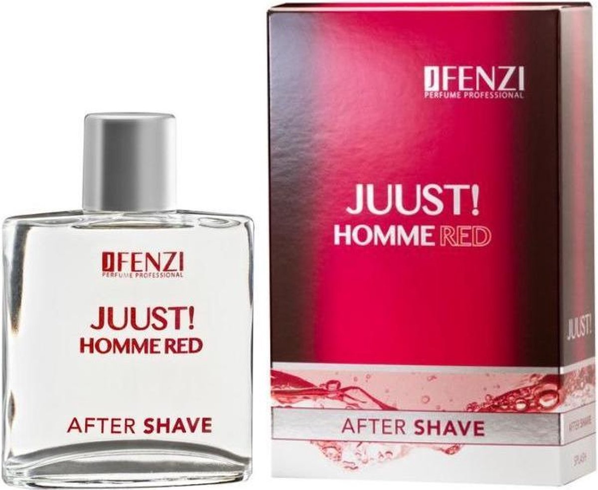 Amber, Fougere merkgeur voor heren - JFenzi After shave - JUUST HOMME RED ✮✮✮✮✮ - Cadeau Tip !