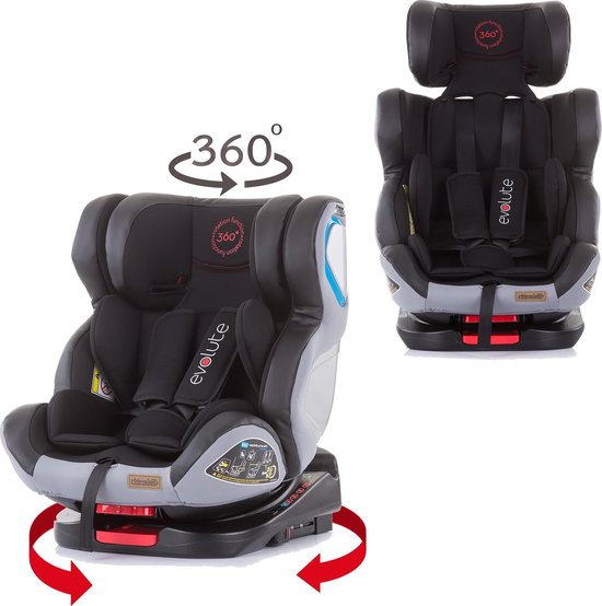 EVOLUTE  Carbon Autostoel Isofix Groep 0+1+2+3 draaibaar vanaf de geboorte tot 12 jaar - autostoeltjes