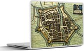Laptop sticker - 11.6 inch - Kaart - Dokkum - Antiek - 30x21cm - Laptopstickers - Laptop skin - Cover