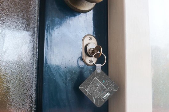 Porte-clés - Carte - Uden - Grijs - Blauw - Plastique