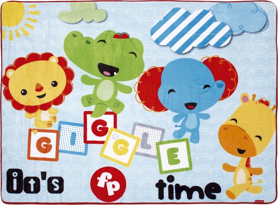 Fisher Price speelkleed tapijt voor de kinderkamer - 117 x 157 cm groot - Gemaakt van super zacht materiaal van Fisher Price — afbeelding 3