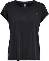 Only Fontanne SS Loose Train dames sportshirt zwart