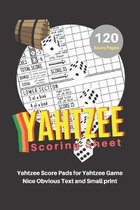 Yahtzee Scoring Sheet