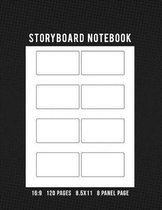 Storyboard Notebook 16: 9 120 Pages 8.5x11 8 Panel Page