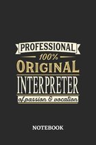 Professional Original Interpreter Notebook of Passion and Vocation