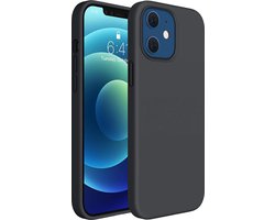 Solid hoesje Soft Touch Liquid Silicone Flexible TPU Cover - Geschikt voor: iPhone 11 - Zwart
