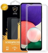 3-Pack Samsung Galaxy A22 5G Screenprotectors - MobyDefend Case-Friendly Gehard Glas Screensavers - Screen Protectors - Glasplaatjes Geschikt Voor: Samsung Galaxy A22 (5G)