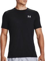 Under Armour HeatGear Sportshirt - Maat XL  - Mannen - zwart