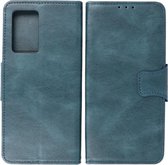 Oppo Reno 6 Pro Plus 5G Hoesje - Portemonnee Book Case - Kaarthouder & Magneetlipje - Kunstleer - Blauw