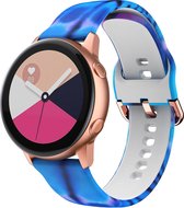 YONO Siliconen Special Bandje 20mm - geschikt voor Samsung Galaxy Watch 5 / Pro / 4 / 3 / Active 2 - Garmin Approach / Forerunner / Venu 2 Plus / SQ / Vivomove - Polar Ignite / Uni