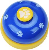 Honden bel - Intelligentie - Leren - Spelen - Trainen - Speelgoed -  Belonen - Bel - Kat - Poes - Blauw geel