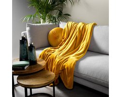 Dutch Decor Plaid Harvey 150x200 cm Golden Glow