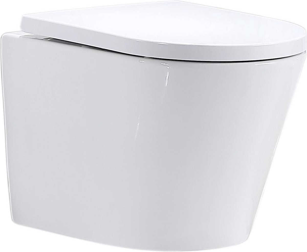 Mawialux hangend rimless toilet - Softclose zitting - Glans wit - Oregon