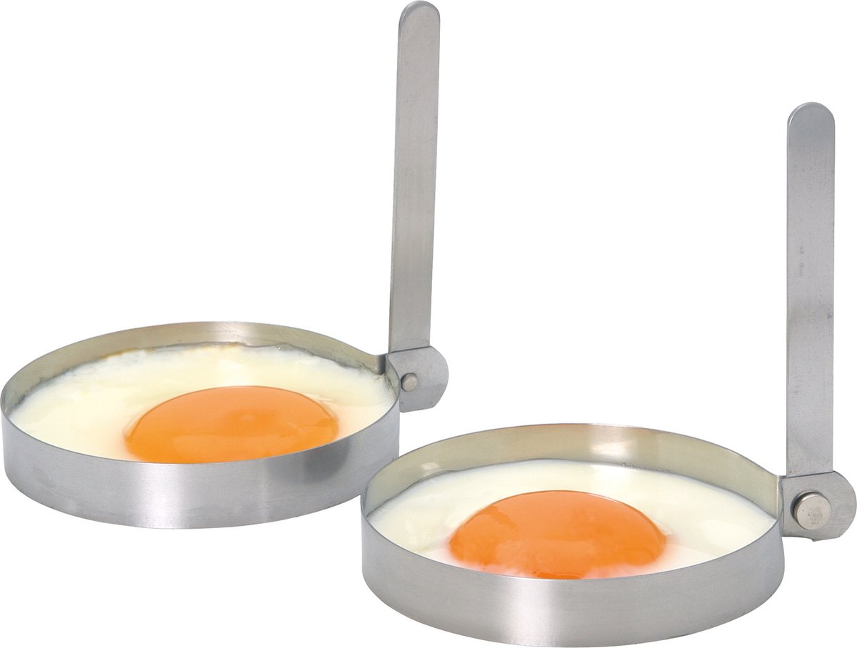 Eierring, Set van 2 - Kookringen - Rond - Eieren & Pancakes - KitchenCraft