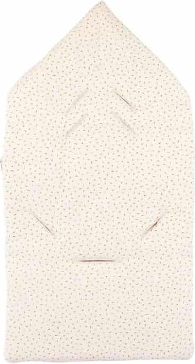 NOUKIE'S - Canvas footmuff - hedgehog motif - from 6 to 36 months