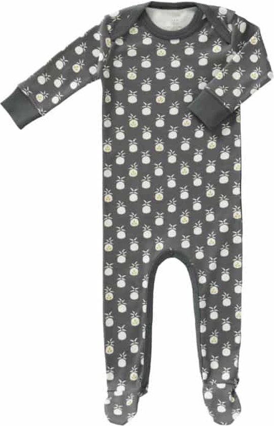 Fresk Pineapple Pyjama Met Voet Antraciet, 0-3 maand