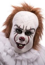 Carnival Toys Verkleedmasker Horror Clown Latex Wit One-size