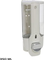 Zeepdispenser Wandmontage / Desinfectie Dispenser-Vergendelen met sleutel-  Hangend Zeeppompje Muur - wit - Zeep pomp - 350ML - Zonder Batterijen!