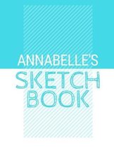 Annabelle's Sketchbook: Personalized blue sketchbook with name