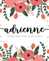 Adrienne: Notebook - Libreta - Cahier - Taccuino - Notizbuch: 110 pages paginas seiten pagine
