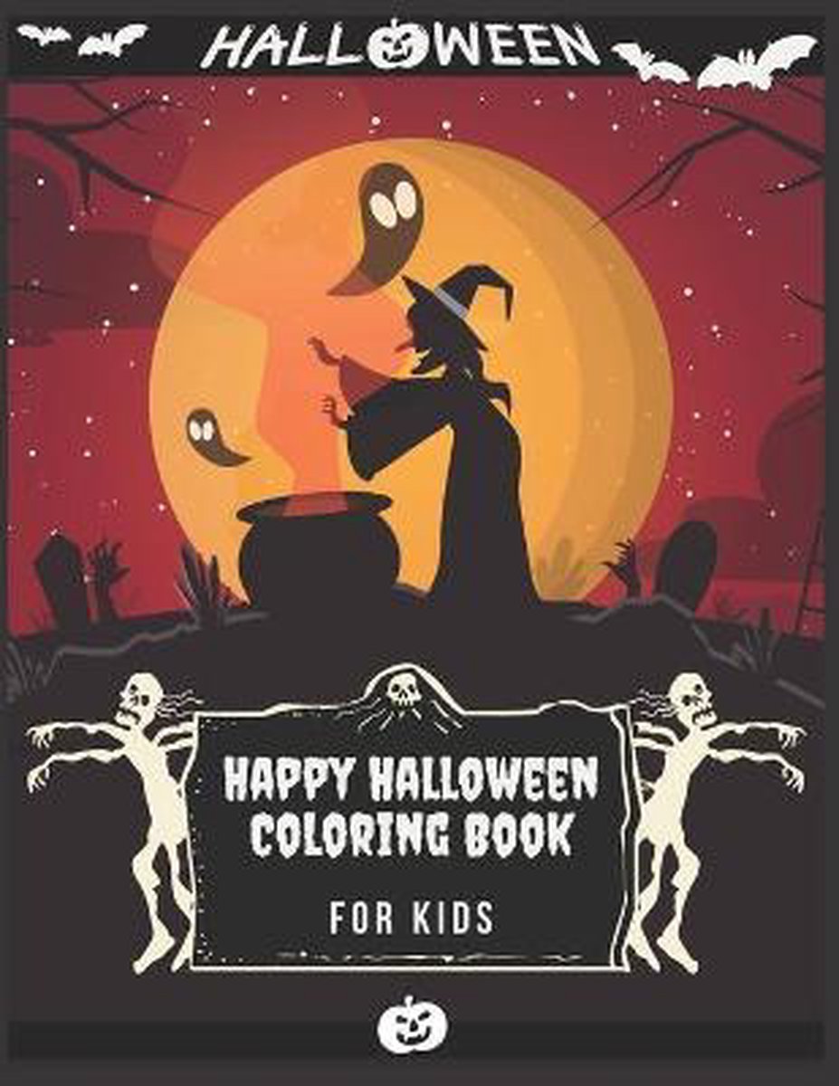 Happy Halloween Coloring Book For Kids van Nayla Halloween Collection
