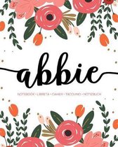 Abbie: Notebook - Libreta - Cahier - Taccuino - Notizbuch: 110 pages paginas seiten pagine