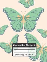 Composition Notebook: BUTTERFLY