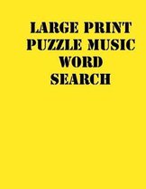 Large print puzzle music word search