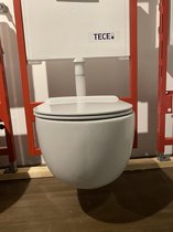 Serie Bien Vokha - Toiletpot Hangend - Wit - Rimless - Softclose zitting