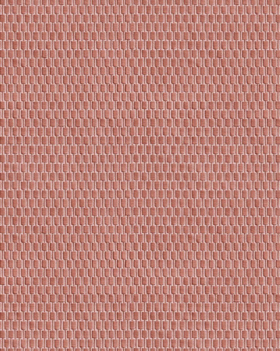 Ton sur ton behang Profhome DE120037-DI vliesbehang hardvinyl warmdruk in reliëf gestempeld tun sur ton glimmend rood zilver 5,33 m2