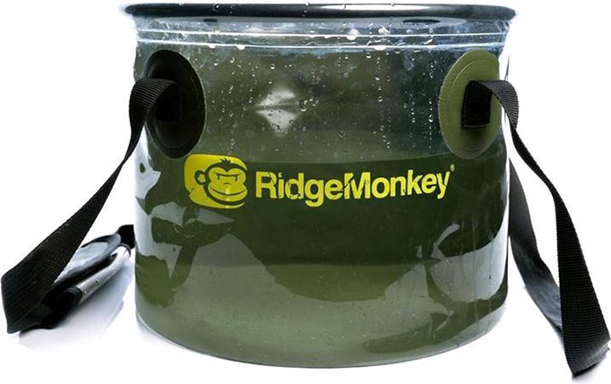 Goedkoopste Ridgemonkey Perspective Collapsible Bucket - Opvouwbare Emmer - 10L - Groen